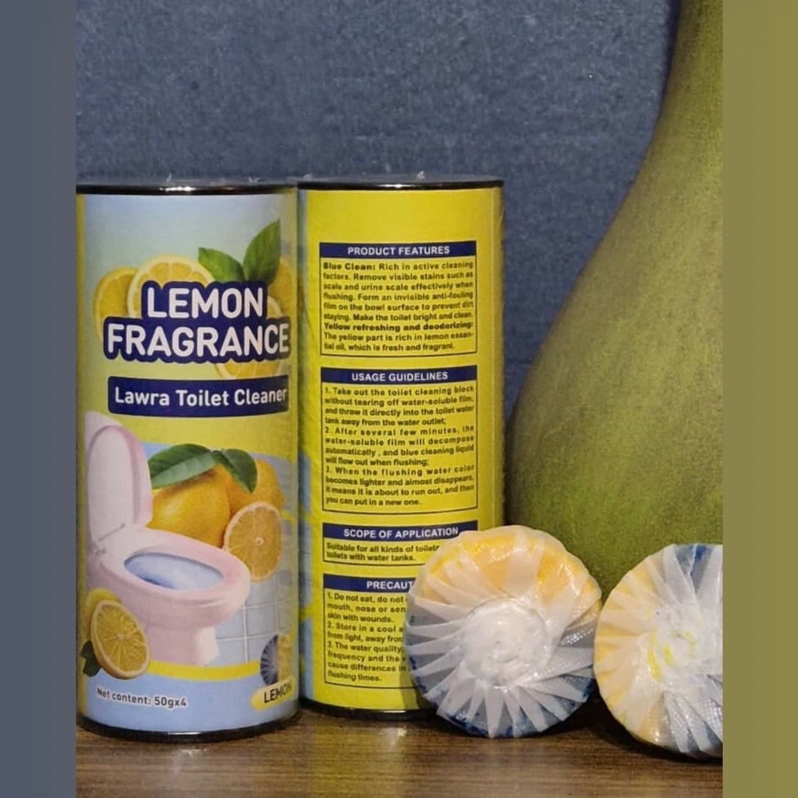 Lemon Fragrance Toilet Cleaner Tablets